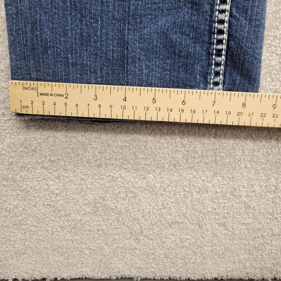 Silver Jeans Women's 32 x 29 Suki Western Glove Works Straight Leg Fit Blue - Picture 7 of 9